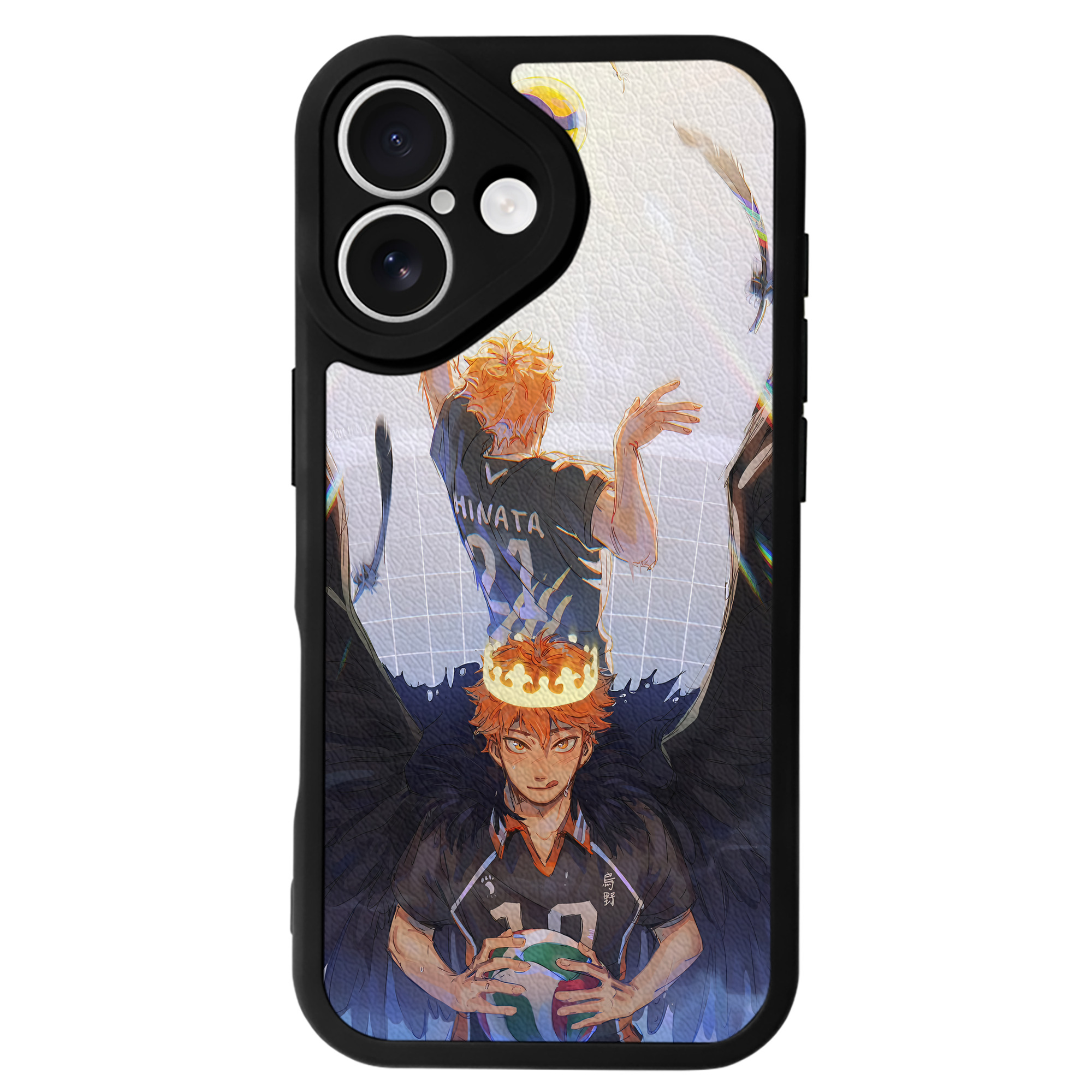 （画像用） ハイキュー!! Haikyu!! 【iPhone 16シリーズ対応】シリコンスマホケース（レザー調） 材質：シリコン